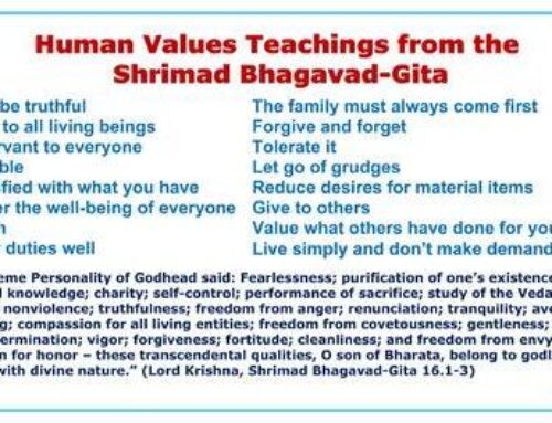 Human Values Teachings from the Shrimad Bhagavad-Gita